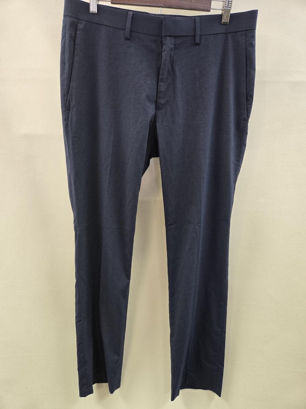 Kenneth Cole Reaction Pants Mens 34x32 Navy Dress Slacks Stretch Casual Work